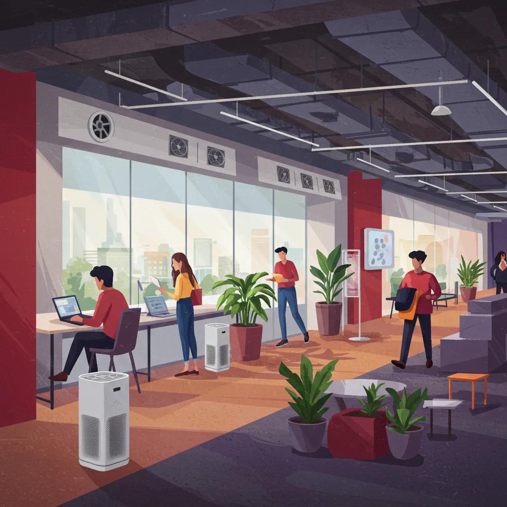 Healthy indoor environment showcasing importance of air quality